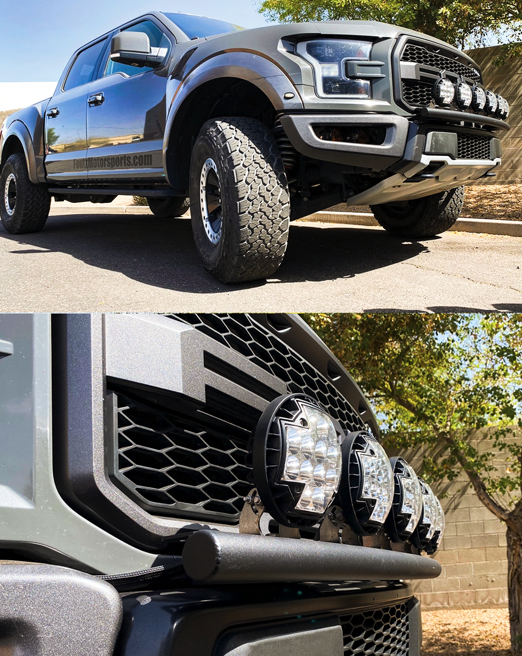 Foutz Motorsports Front Light Mount Kit (Stock bumper) 2017-2020 Ford F-150 Raptor