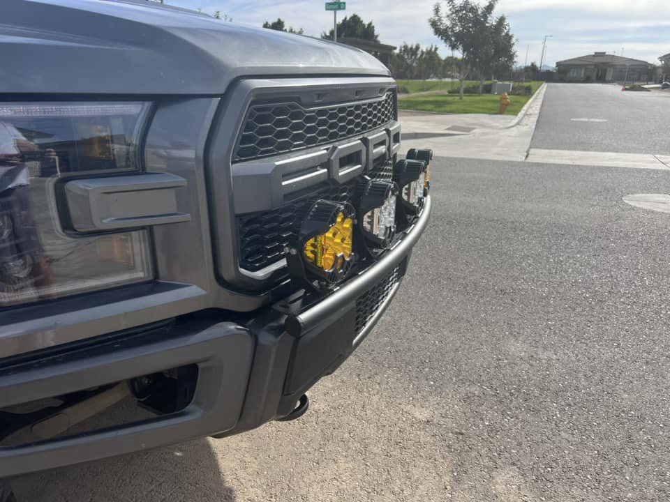 Foutz Motorsports Front Light Mount Kit (Stock bumper) 2017-2020 Ford F-150 Raptor