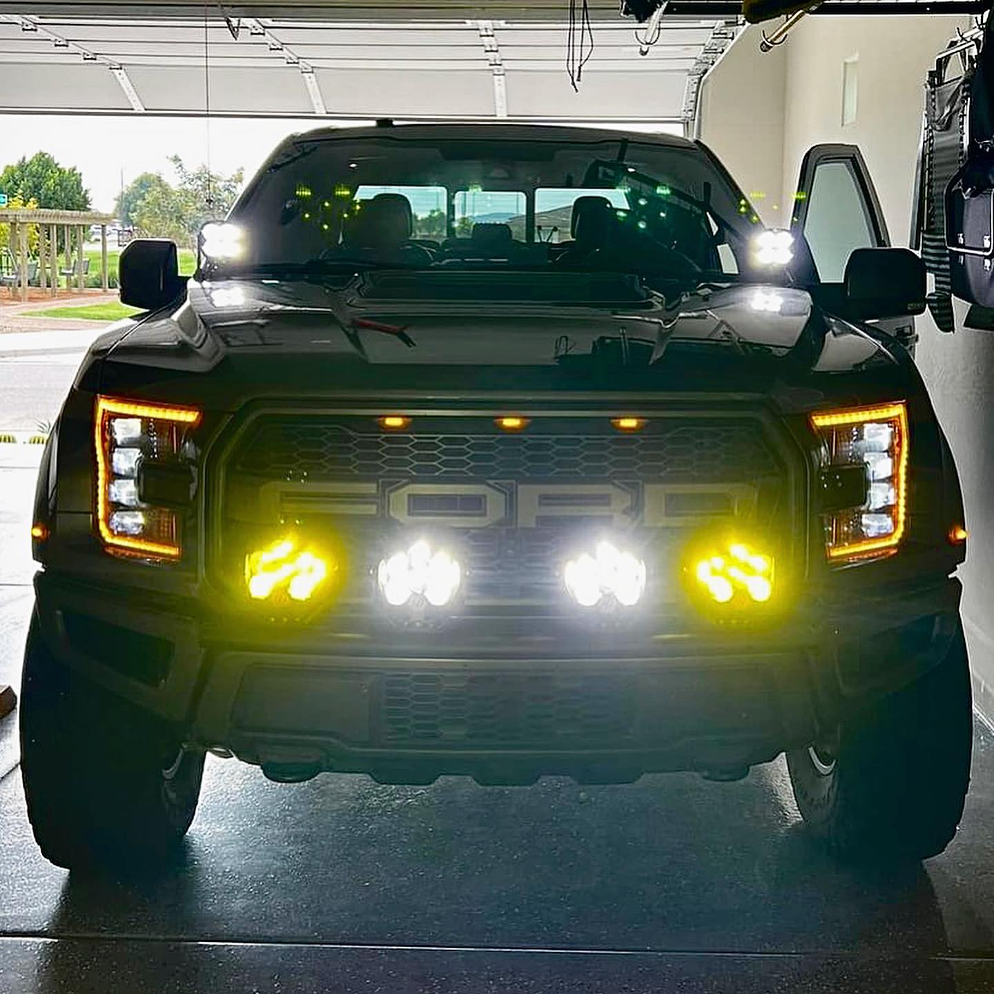 Foutz Motorsports Front Light Mount Kit (Stock bumper) 2017-2020 Ford F-150 Raptor