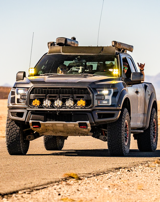 Foutz Motorsports Front Light Mount Kit (Stock bumper) 2017-2020 Ford F-150 Raptor