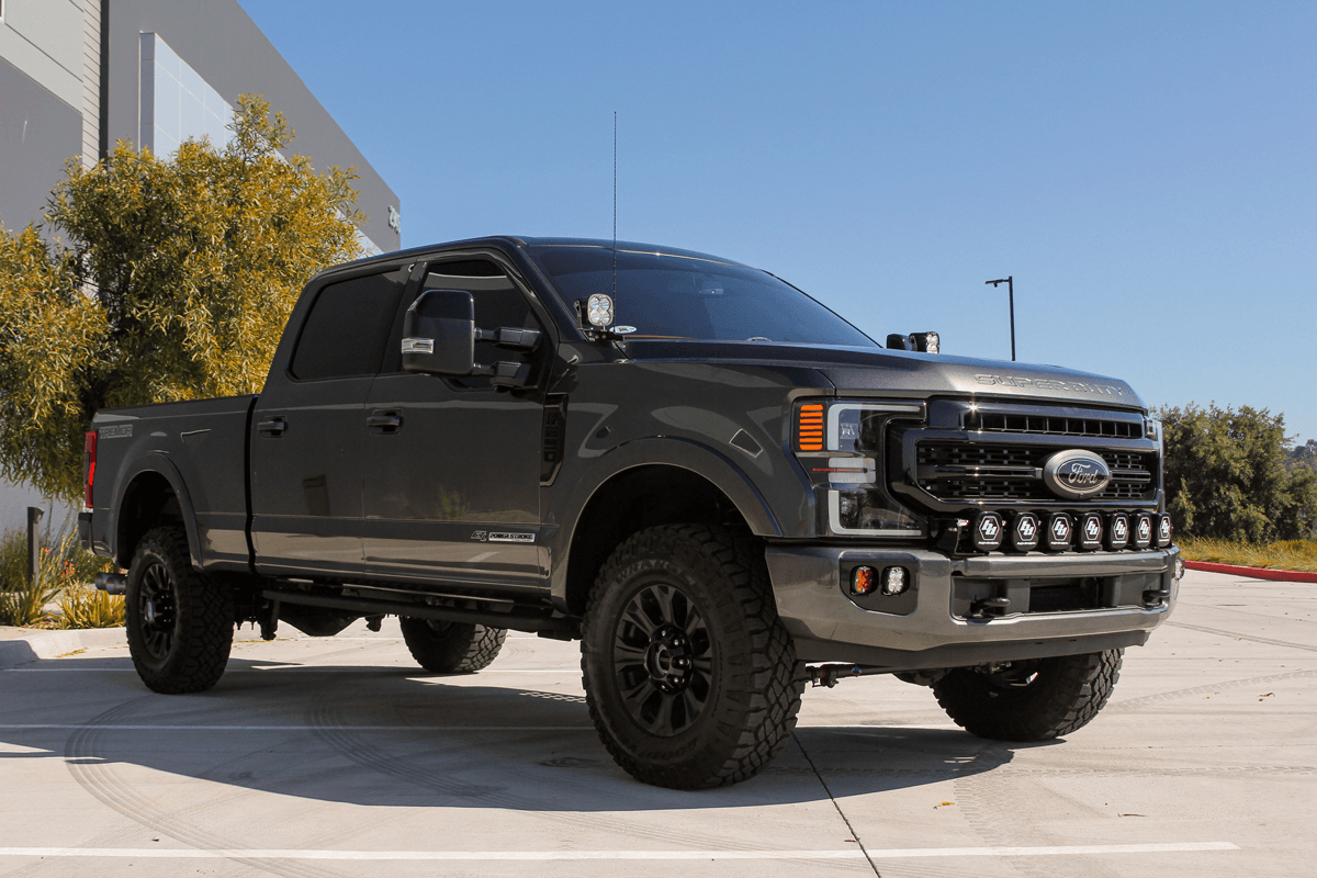 Baja Designs Ford Squadron SAE-Pro Amber w-Upfitter Fog Pocket Light Kit - Ford 2020-22 F-250-350 Super Duty - Apollo Off-Road