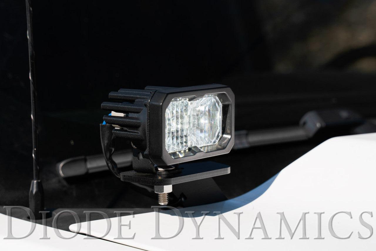 Diode Dynamics Ditch Light Brackets for 2014-2019 Chevrolet Silverado 1500 - Apollo Off-Road