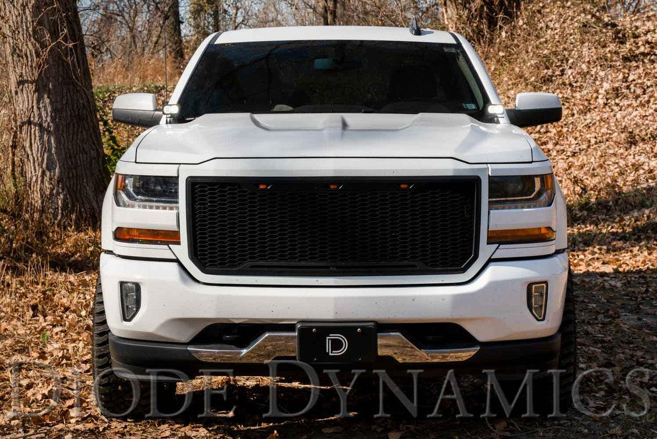 Diode Dynamics Ditch Light Brackets for 2014-2019 Chevrolet Silverado 1500 - Apollo Off-Road