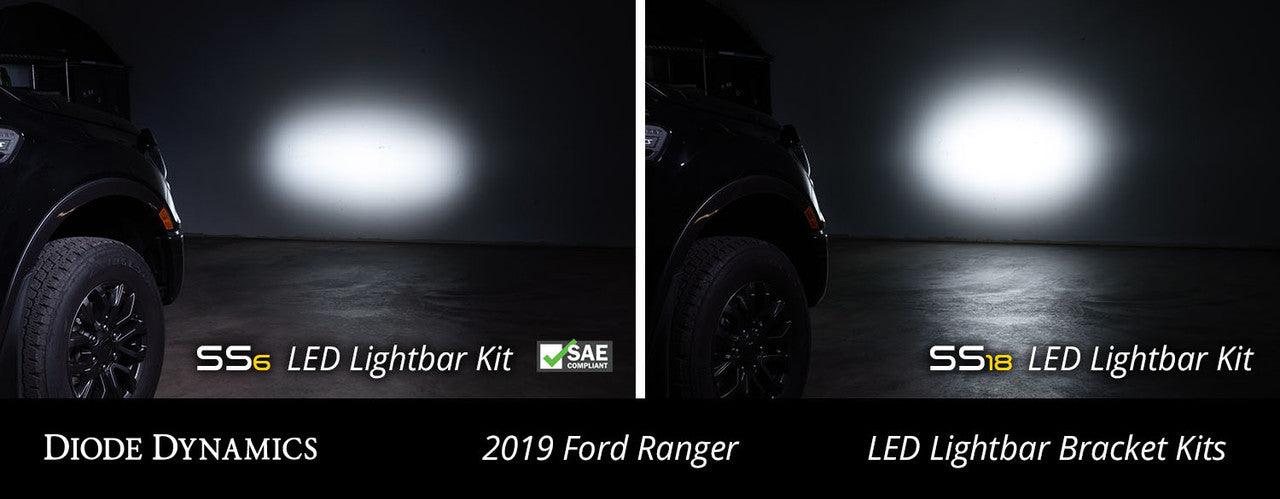 Diode Dynamics SS6 LED Lightbar Kit for 2019-2021 Ford Ranger, White Wide - Apollo Off-Road