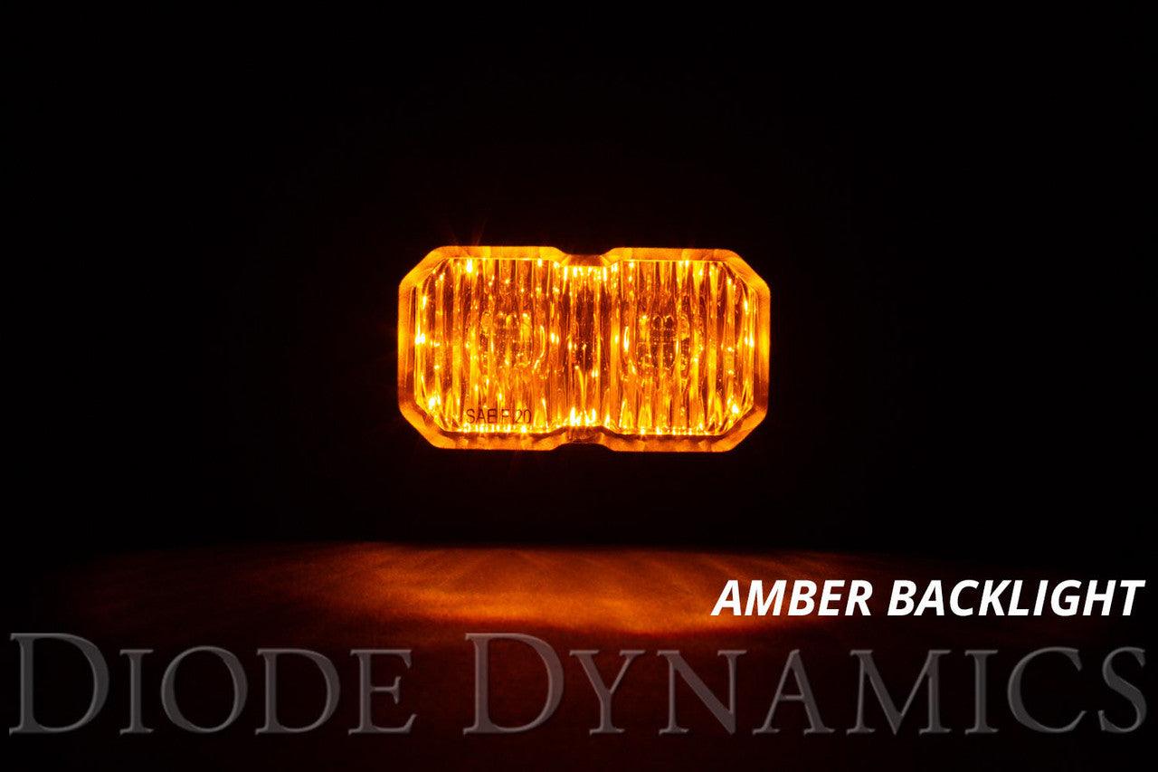 Diode Dynamics Stage Series 2 Inch LED Pod, Sport Yellow Spot Standard ABL Pair - Apollo Off-Road