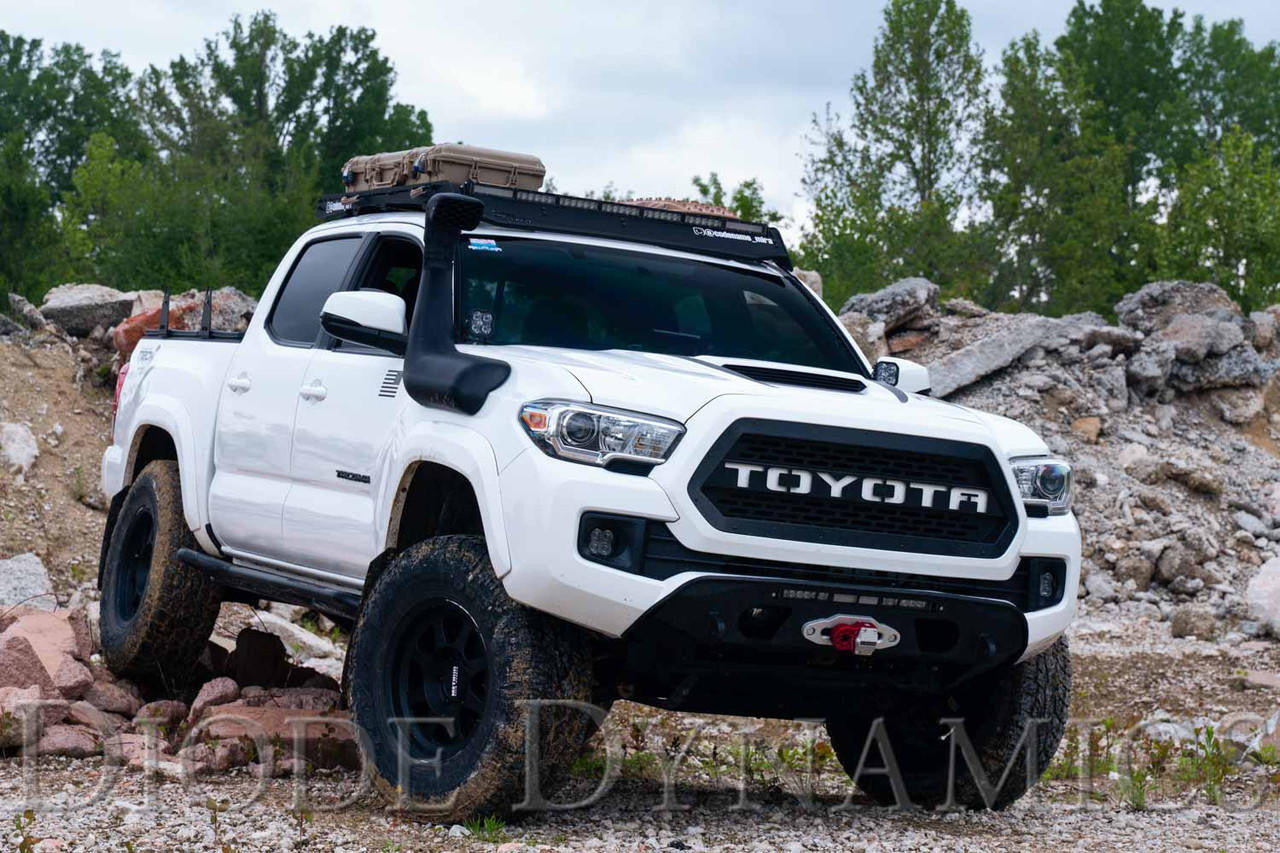 Diode Dynamics Stage Series 2in LED Ditch Light Kit for 2016-2021 Toyota Tacoma, Pro White Combo - Apollo Off-Road