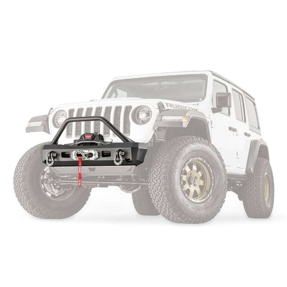 Elite Stubby Front Bumper with Grille Guard Tube for Jeep JL & JT