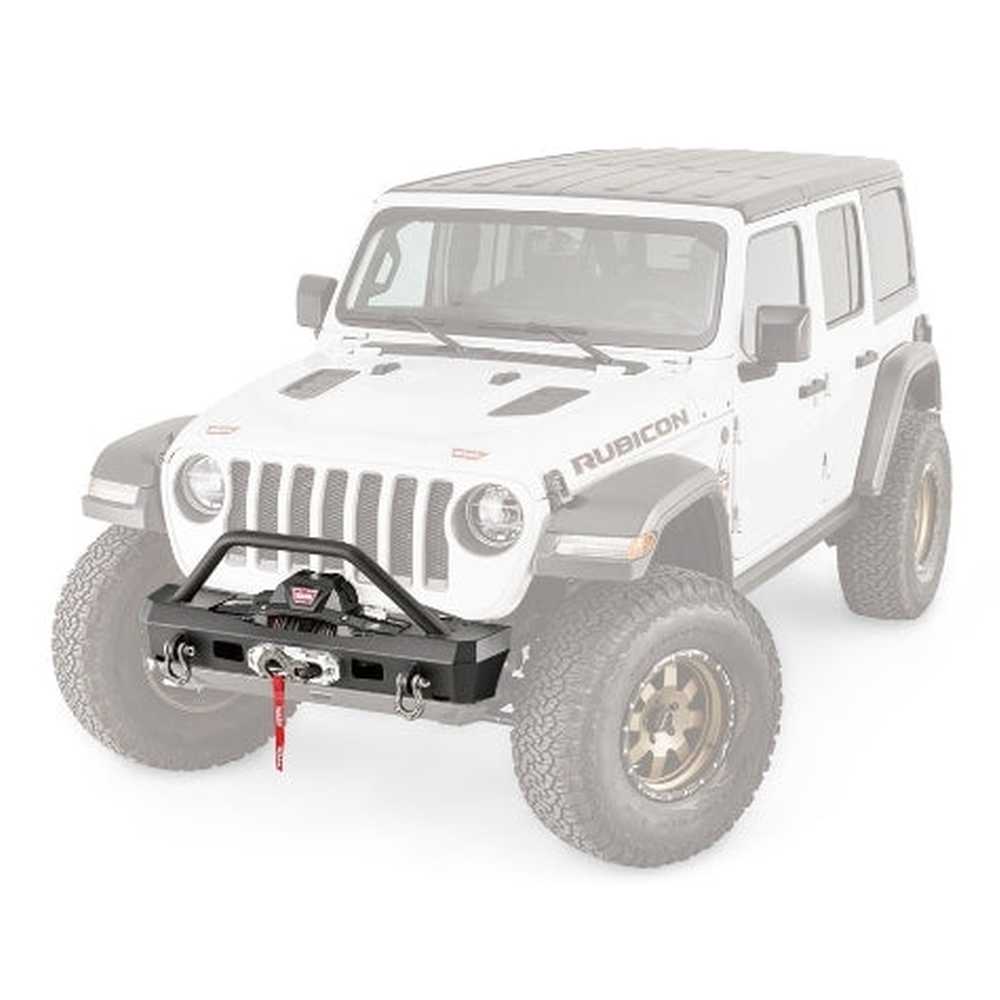 Elite Stubby Front Bumper with Grille Guard Tube for Jeep JL & JT