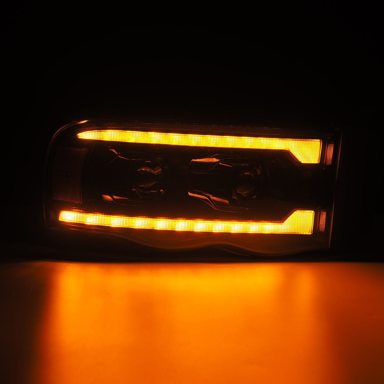 02-05 Dodge Ram LUXX-Series Projector Headlights Alpha-Black - Apollo Off-Road
