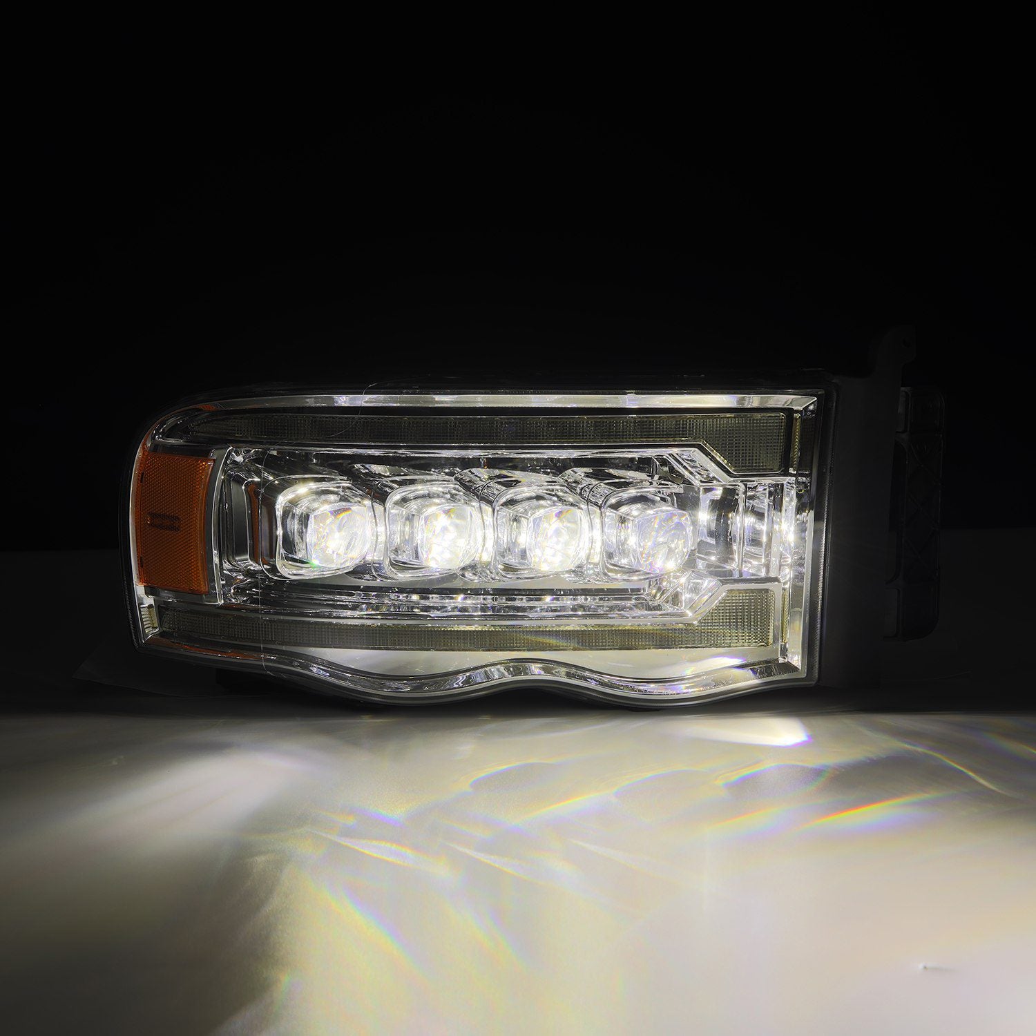 02-05 Dodge Ram NOVA-Series LED Projector Headlights in Chrome - Apollo Off-Road