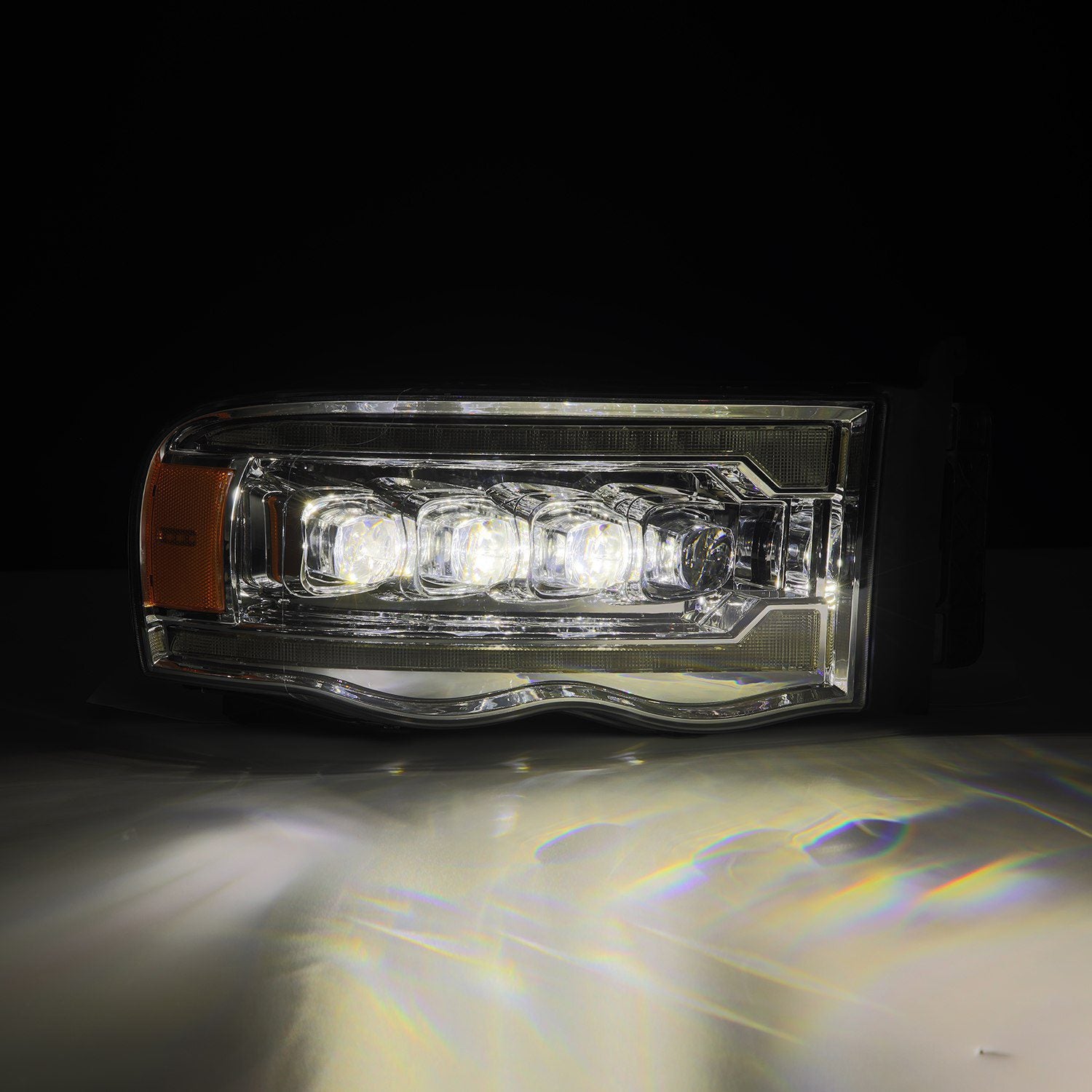 02-05 Dodge Ram NOVA-Series LED Projector Headlights in Chrome - Apollo Off-Road