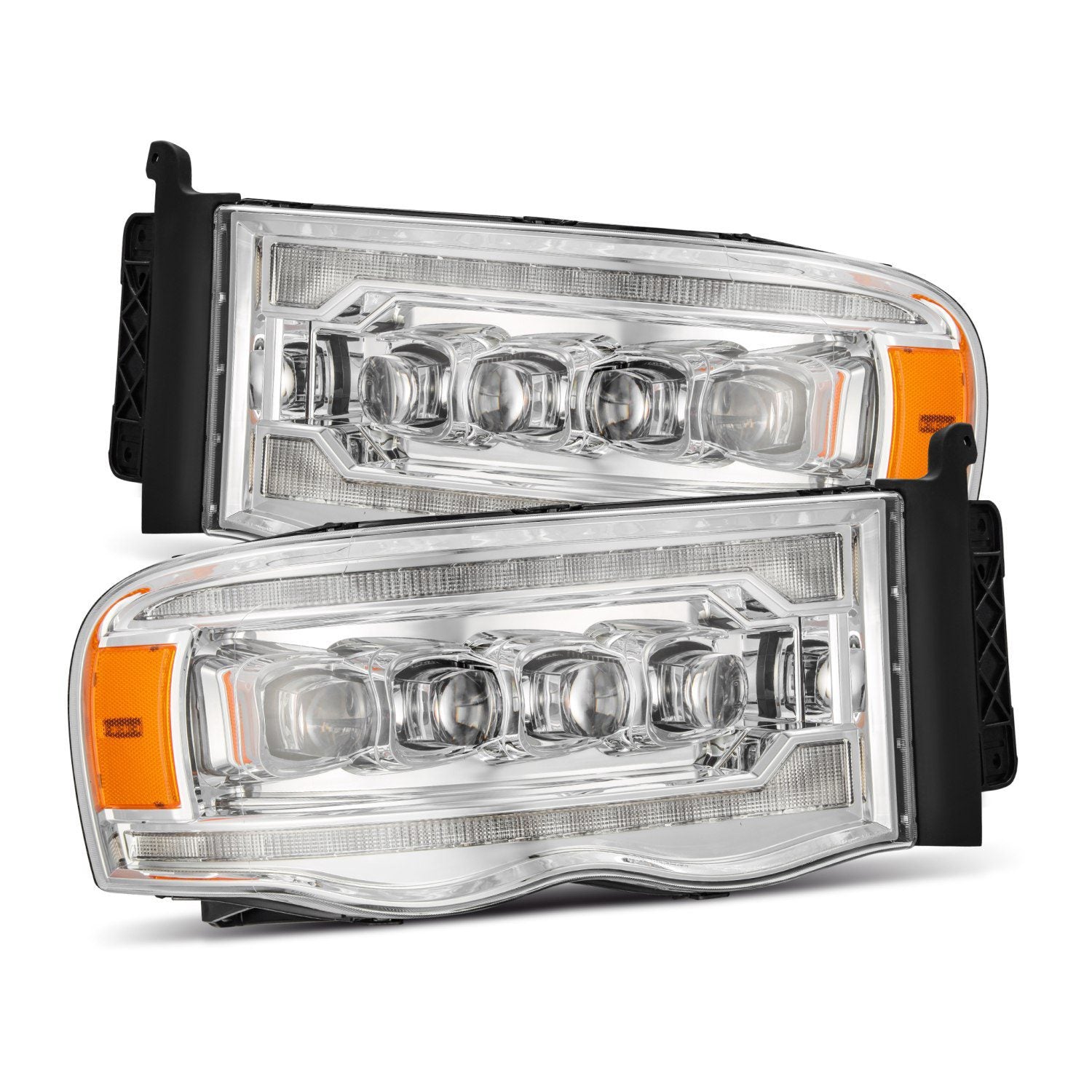 02-05 Dodge Ram NOVA-Series LED Projector Headlights in Chrome - Apollo Off-Road
