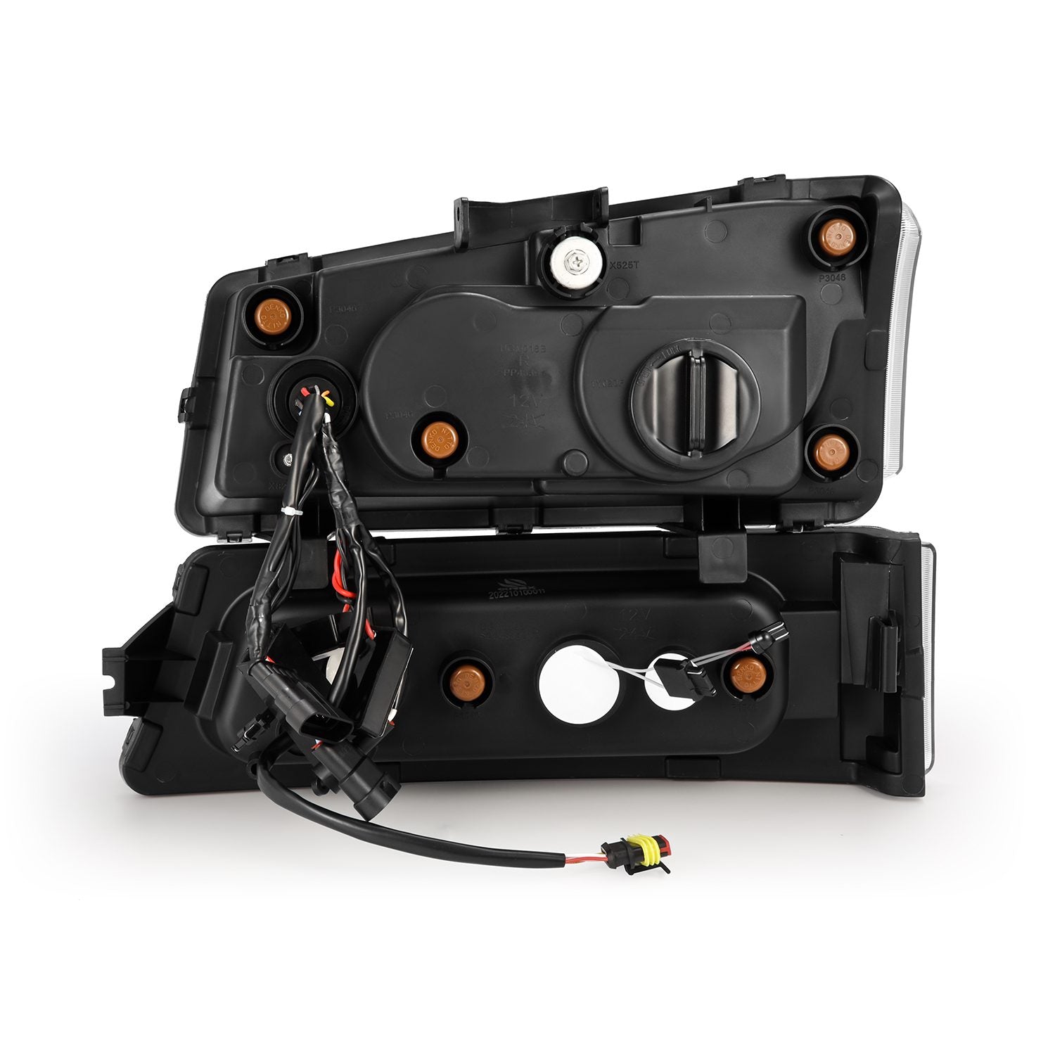 03-06 Chevrolet Silverado/02-06 Avalanche NOVA-Series Projector Headlights Black - Apollo Off-Road
