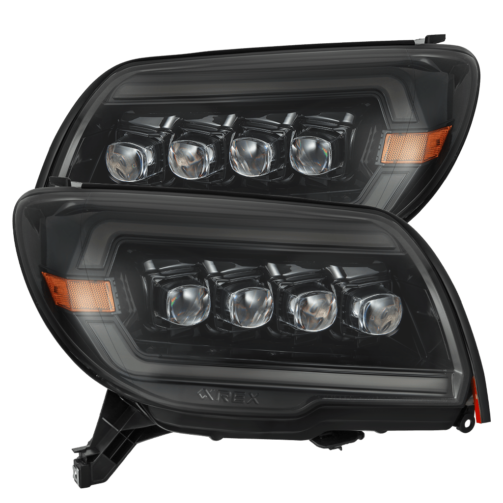 03-09 Toyota 4Runner NOVA-Series LED Projector Headlights Alpha-Black - Apollo Off-Road