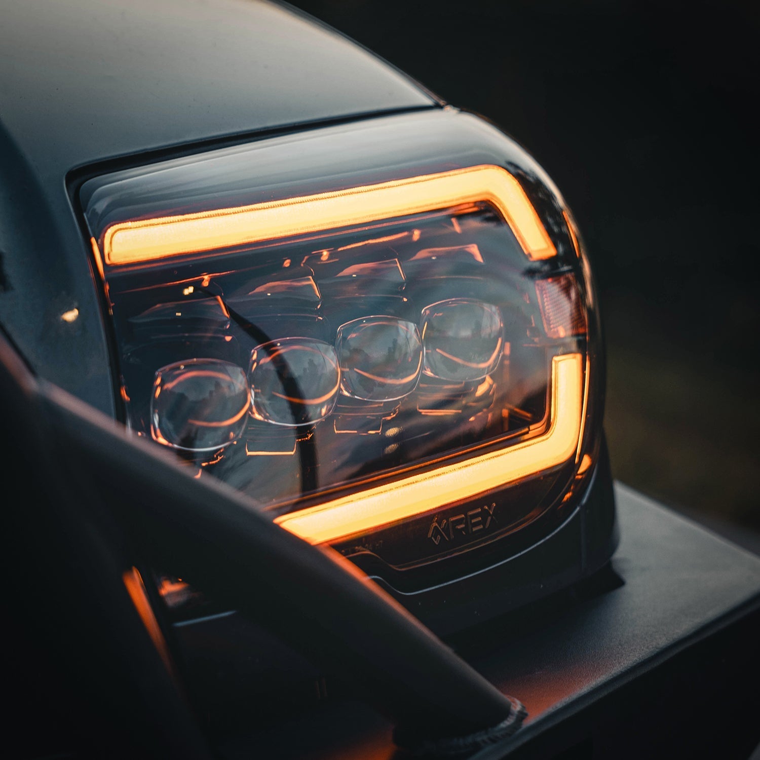 03-09 Toyota 4Runner NOVA-Series LED Projector Headlights Alpha-Black - Apollo Off-Road