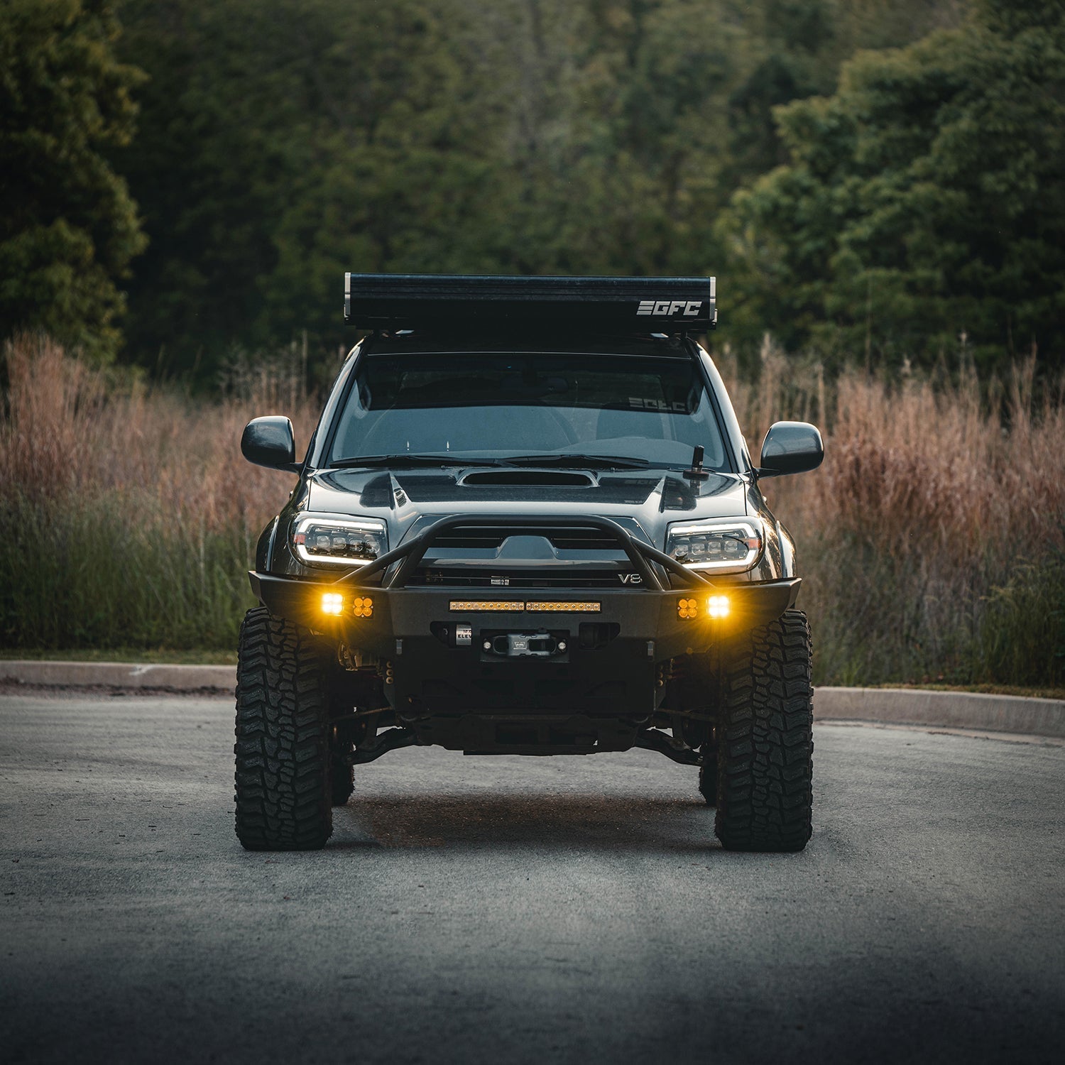 03-09 Toyota 4Runner NOVA-Series LED Projector Headlights Black - Apollo Off-Road