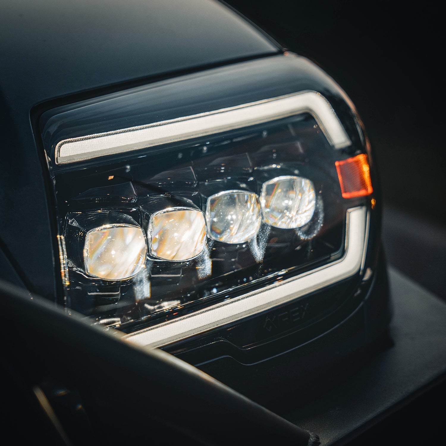 03-09 Toyota 4Runner NOVA-Series LED Projector Headlights Alpha-Black - Apollo Off-Road