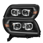 03-09 Toyota 4Runner PRO-Series Halogen Projector Headlights Black - Apollo Off-Road
