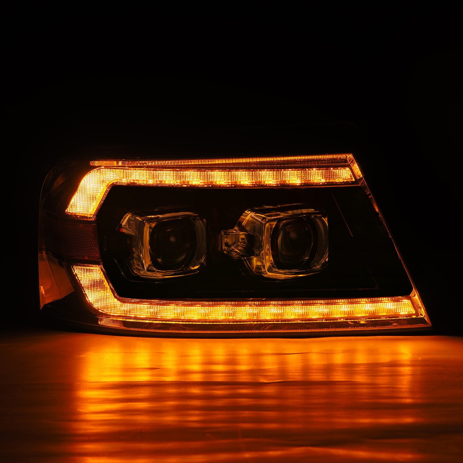 04-08 Ford F150 LUXX-Series Projector Headlights Black - Apollo Off-Road