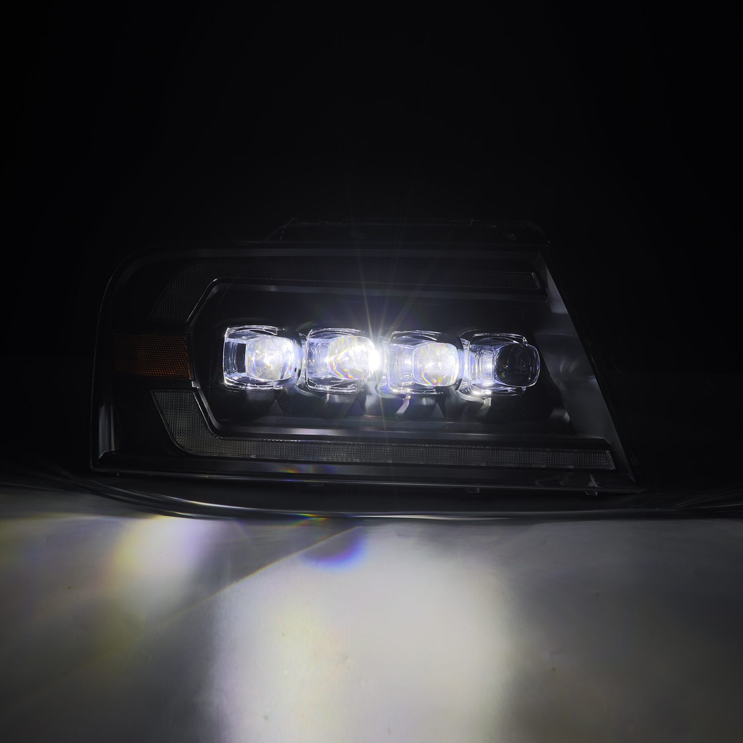 04-08 Ford F150 NOVA-Series LED Projector Headlights in Black - Apollo Off-Road