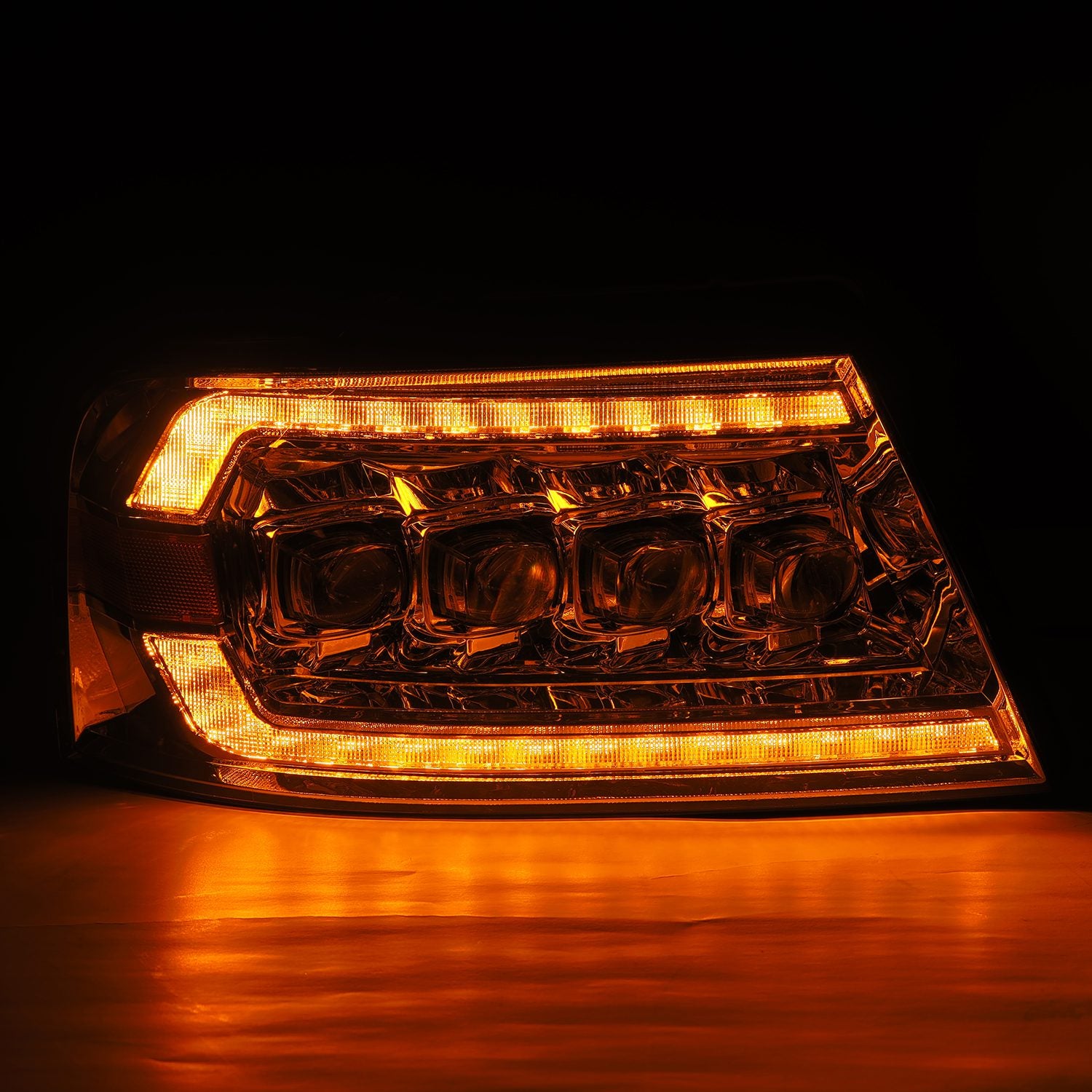 04-08 Ford F150 NOVA-Series LED Projector Headlights in Chrome - Apollo Off-Road