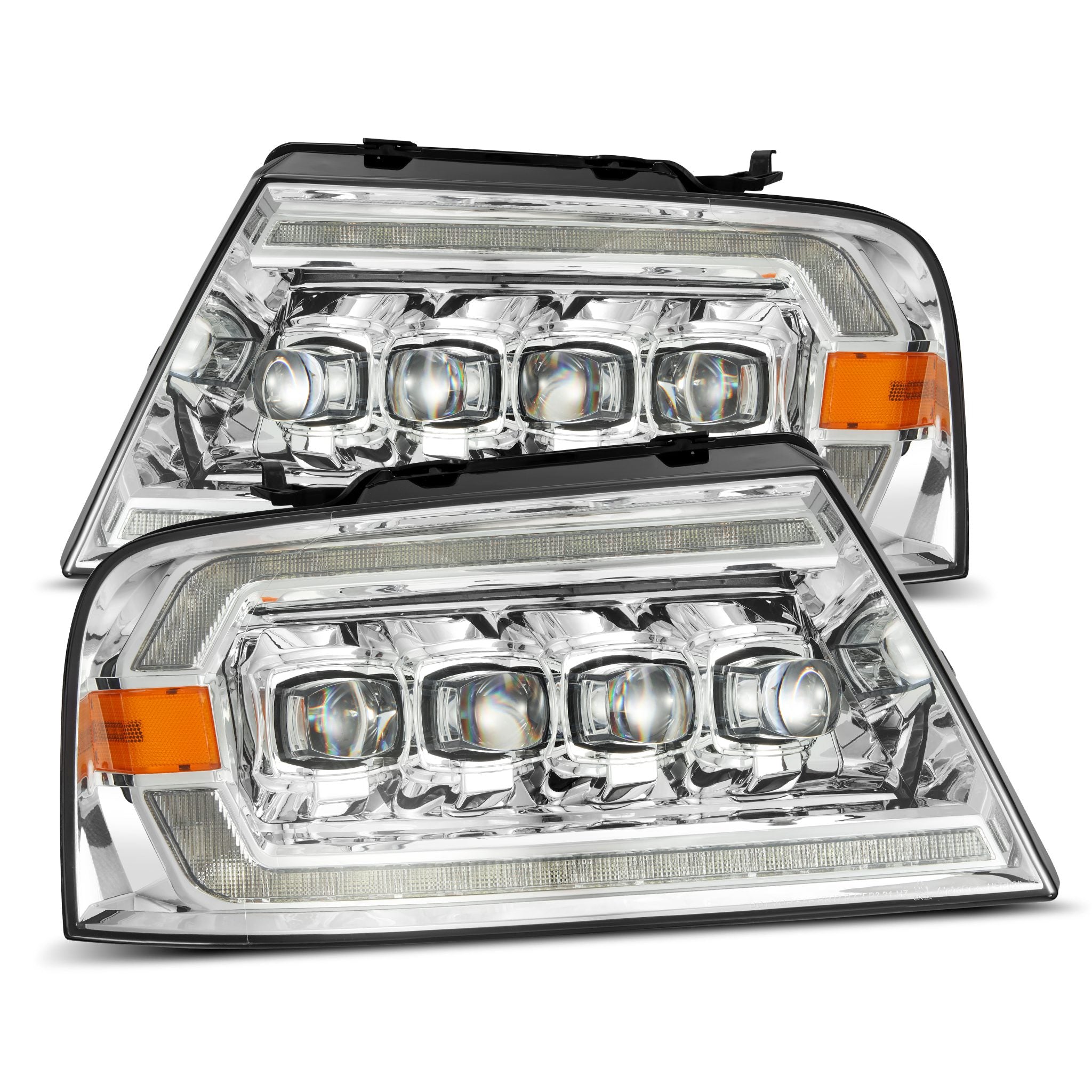04-08 Ford F150 NOVA-Series LED Projector Headlights in Chrome - Apollo Off-Road