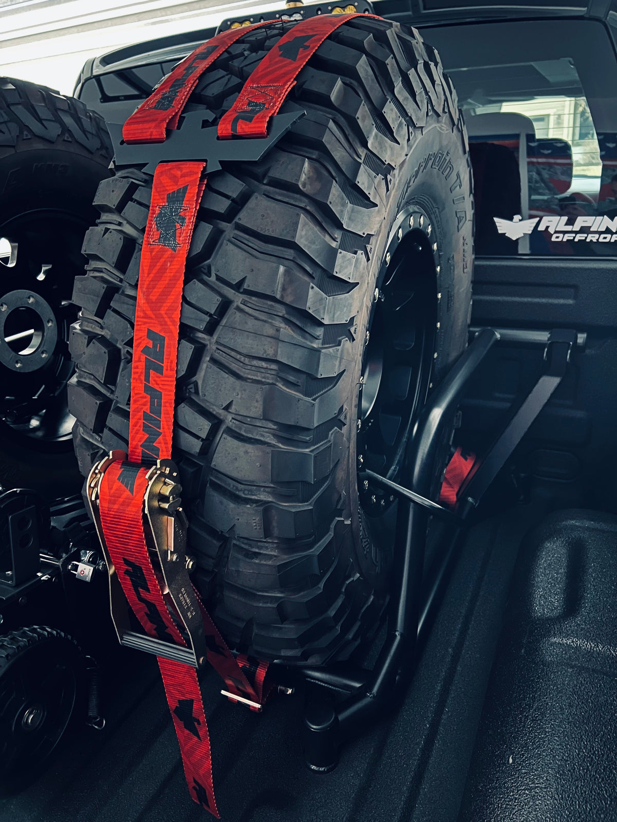 Alpine Double Eagle Straps- Red Dazzle (single strap)