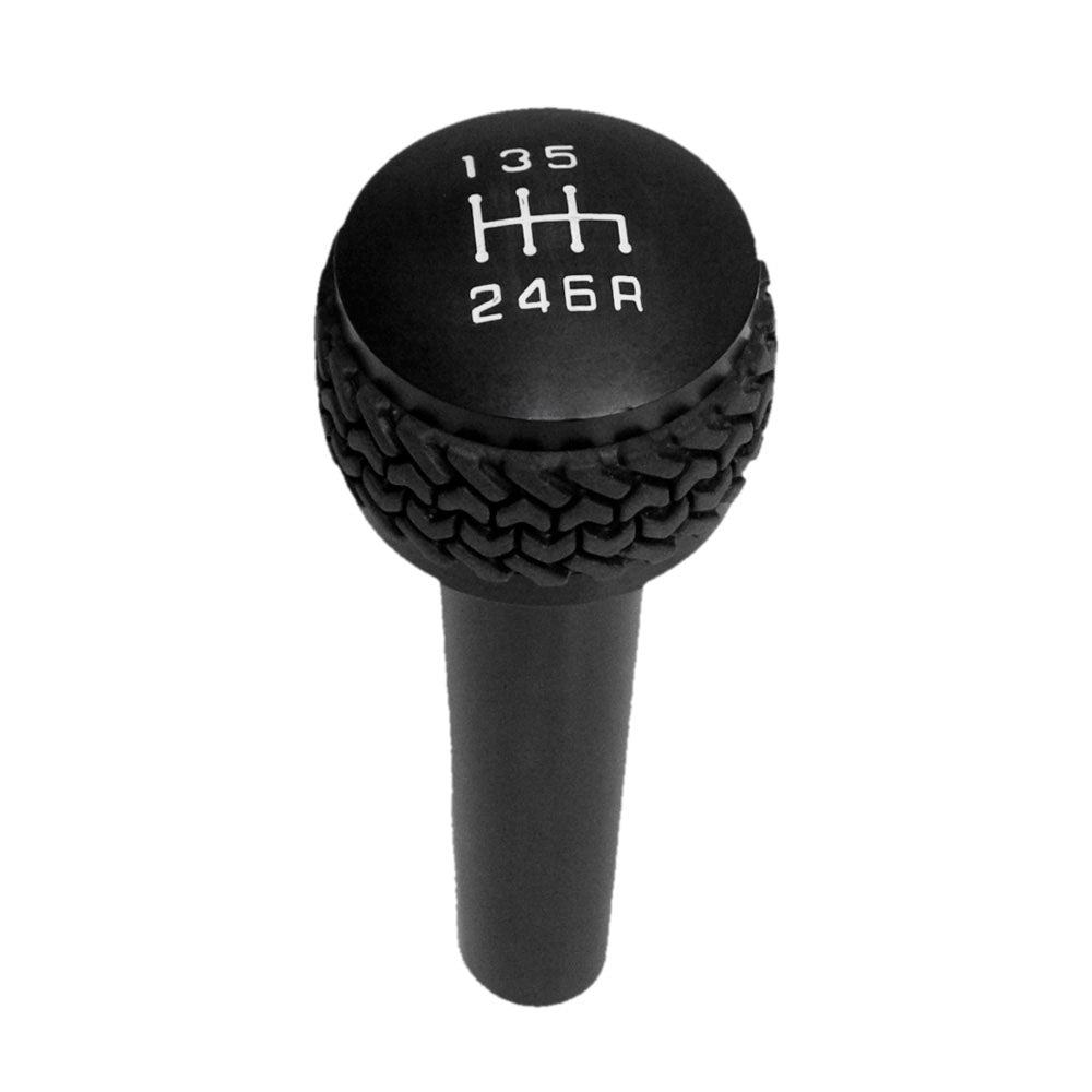 05-06 Jeep TJ/07-10 Jeep JK 6-Speed Shift Knob; Black - Apollo Off-Road