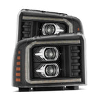 05-07 Ford Super Duty/Excursion LUXX-Series Projector Headlights Black - Apollo Off-Road