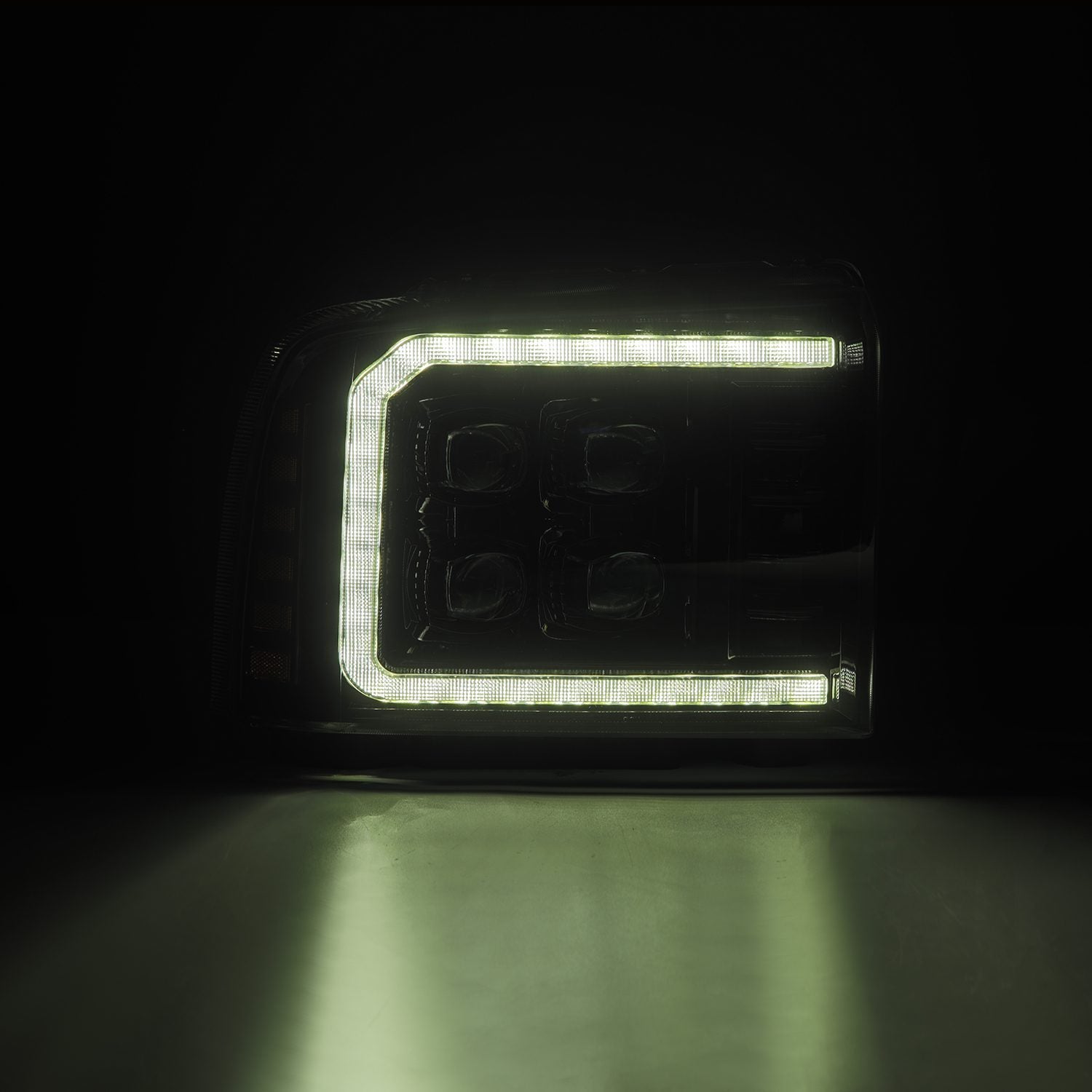05-07 Ford Super Duty/Excursion NOVA-Series Projector Headlights Alpha-Black - Apollo Off-Road