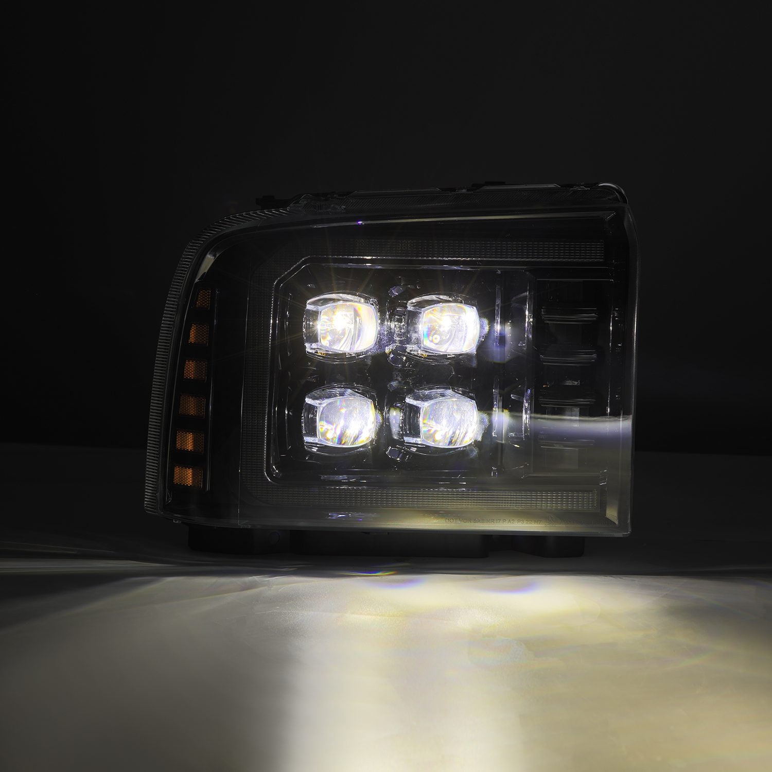 05-07 Ford Super Duty/Excursion NOVA-Series Projector Headlights Alpha-Black - Apollo Off-Road
