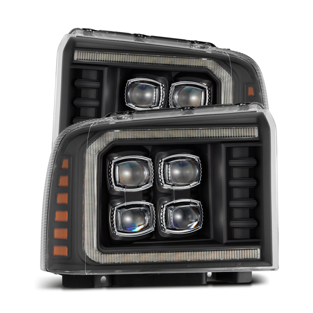 05-07 Ford Super Duty/Excursion NOVA-Series Projector Headlights Black - Apollo Off-Road