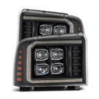 05-07 Ford Super Duty/Excursion NOVA-Series Projector Headlights Black - Apollo Off-Road