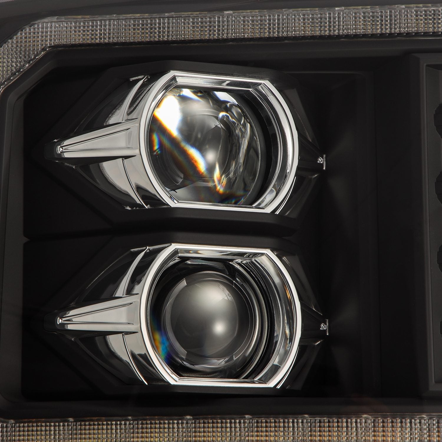 05-07 Ford F-250/350/450/550 Super Duty PRO-Series Halogen Projector Headlights Black - Apollo Off-Road