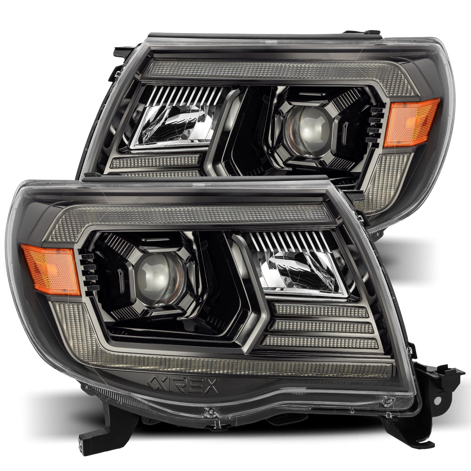 05-11 Toyota Tacoma LUXX-Series Projector Headlights Alpha-Black - Apollo Off-Road