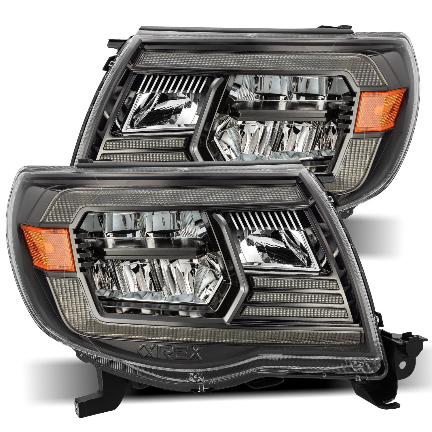 05-11 Toyota Tacoma LUXX-Series Projector Headlights Alpha-Black - Apollo Off-Road