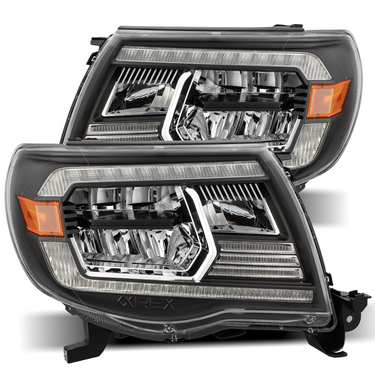 05-11 Toyota Tacoma LUXX-Series Projector Headlights Black - Apollo Off-Road