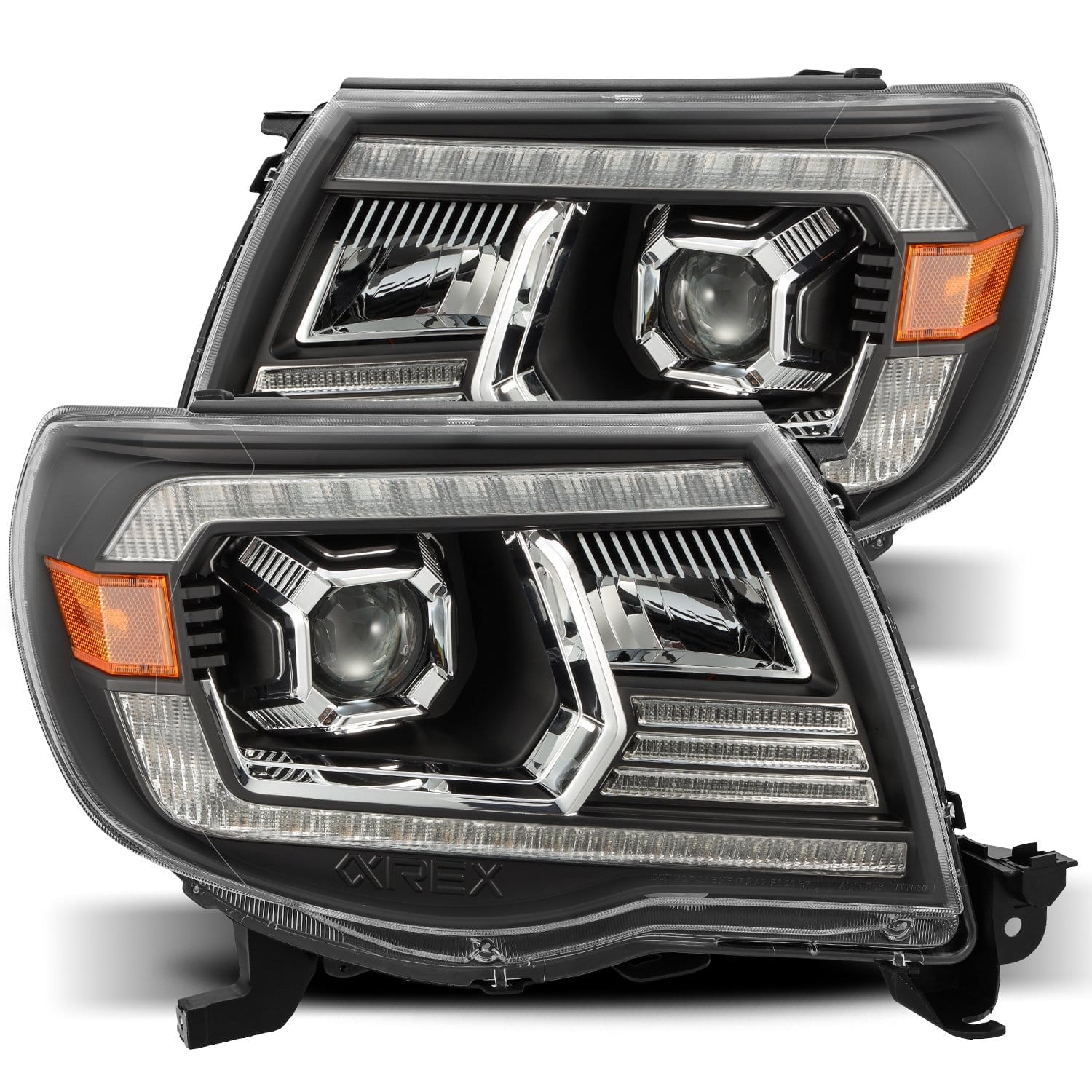 05-11 Toyota Tacoma LUXX-Series Projector Headlights Black - Apollo Off-Road