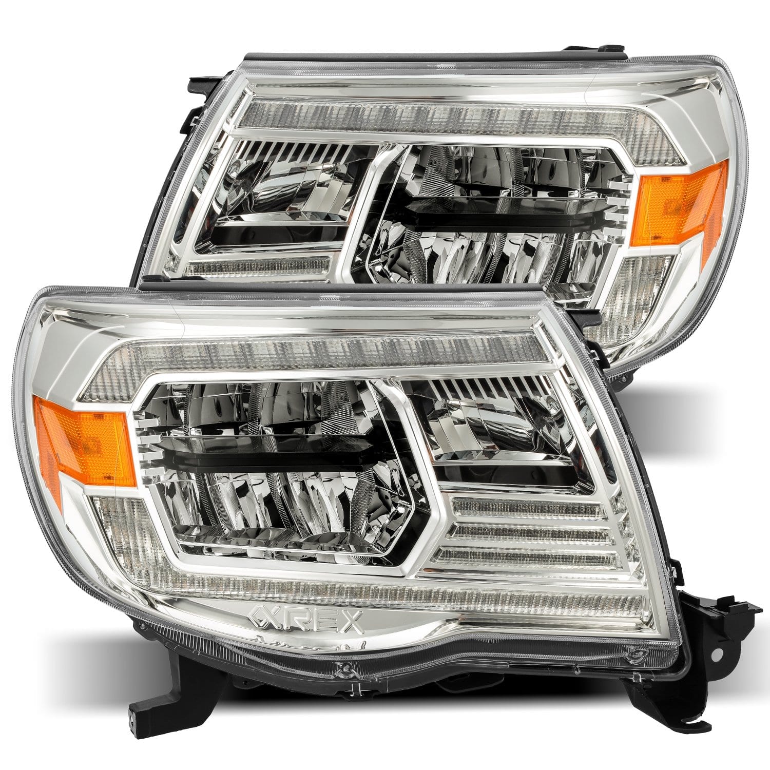 05-11 Toyota Tacoma LUXX-Series Projector Headlights Chrome - Apollo Off-Road