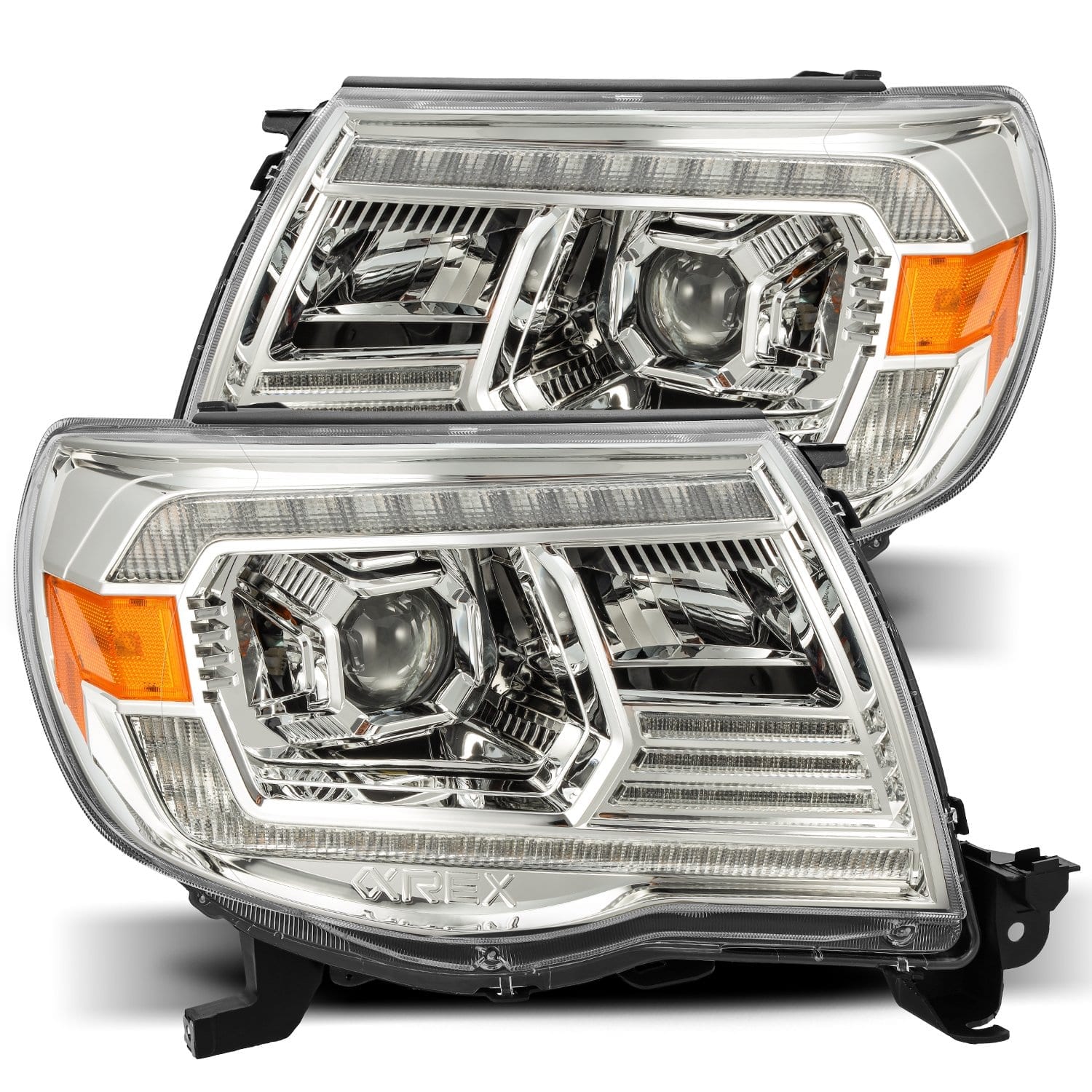 05-11 Toyota Tacoma LUXX-Series Projector Headlights Chrome - Apollo Off-Road