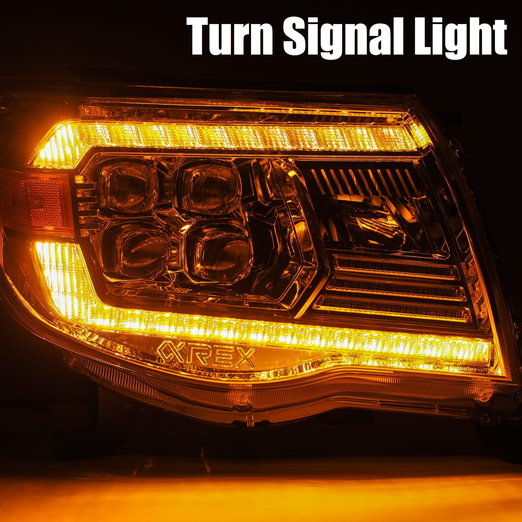 05-11 Toyota Tacoma NOVA-Series LED Projector Headlights in Alpha-Black - Apollo Off-Road