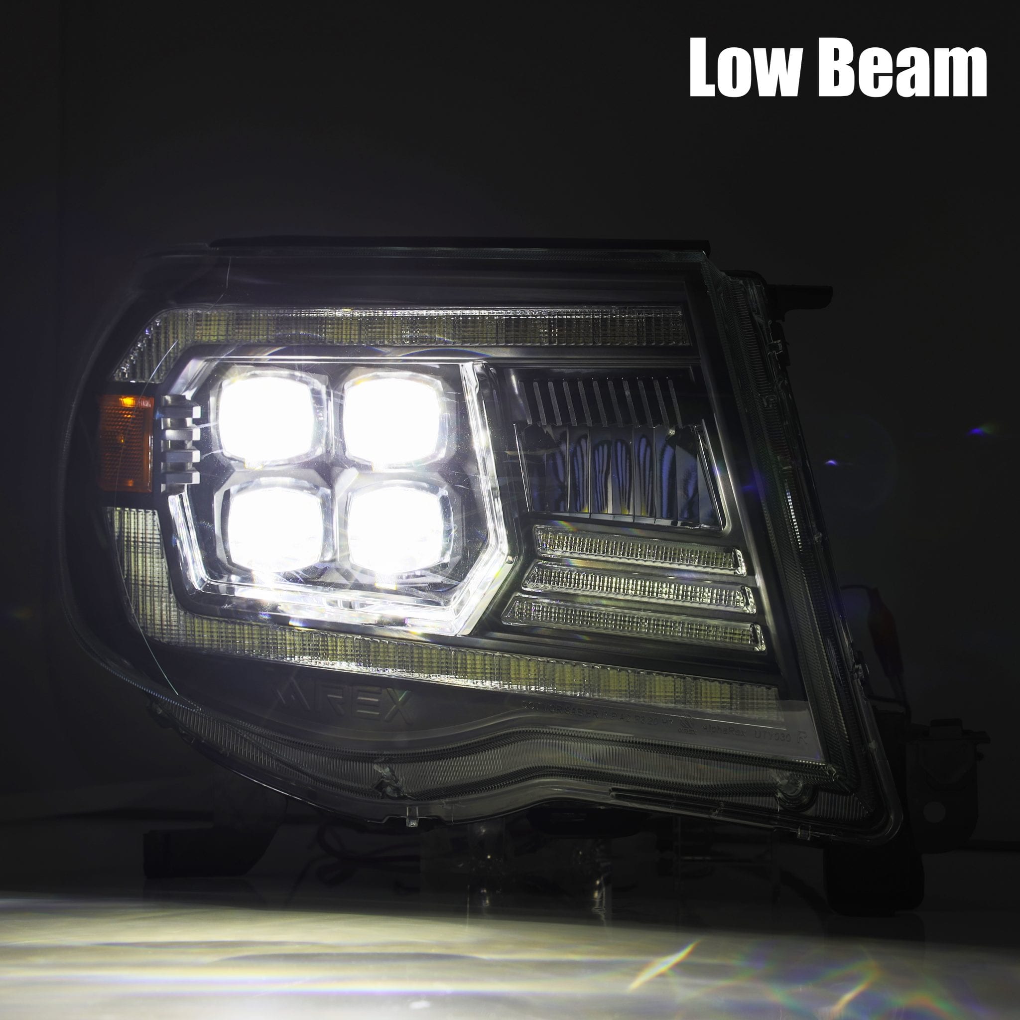 05-11 Toyota Tacoma NOVA-Series LED Projector Headlights in Alpha-Black - Apollo Off-Road