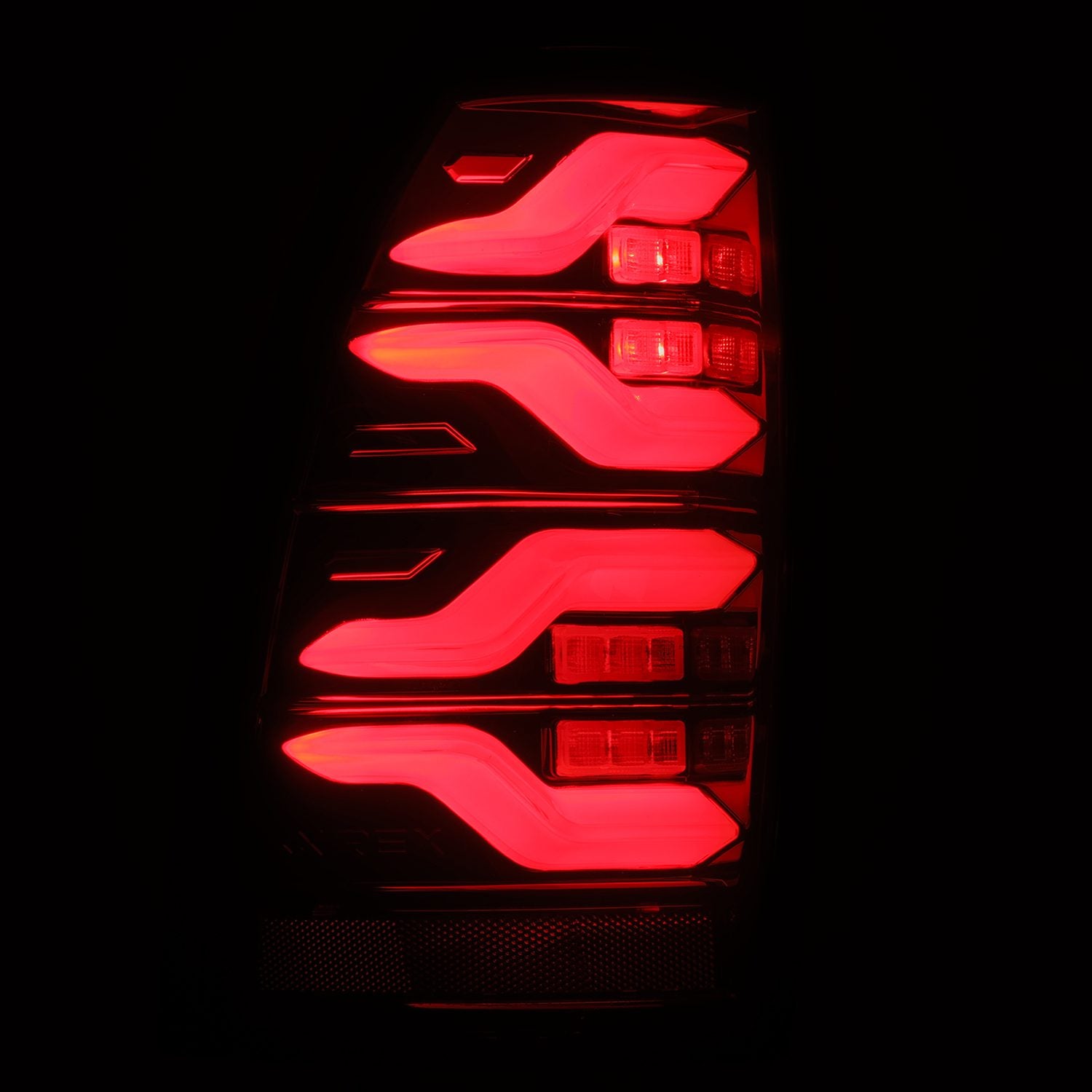 05-15 Toyota Tacoma LUXX-Series LED Taillights Black-Red - Apollo Off-Road