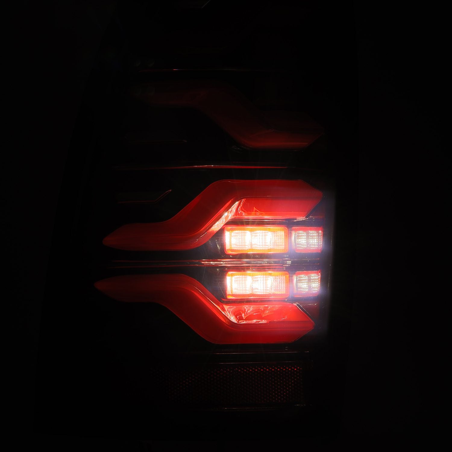 05-15 Toyota Tacoma LUXX-Series LED Taillights Black-Red - Apollo Off-Road