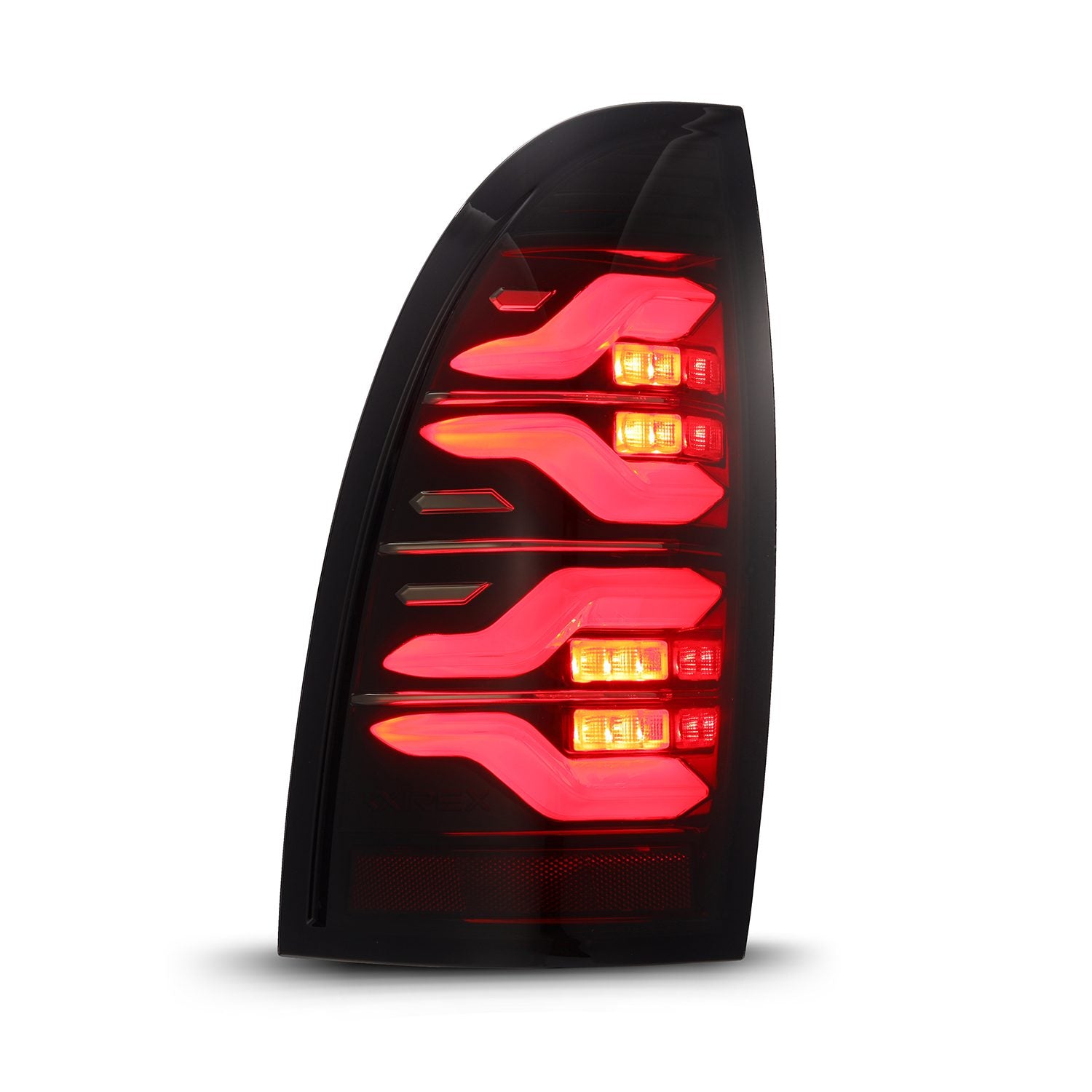 05-15 Toyota Tacoma LUXX-Series LED Taillights Black-Red - Apollo Off-Road