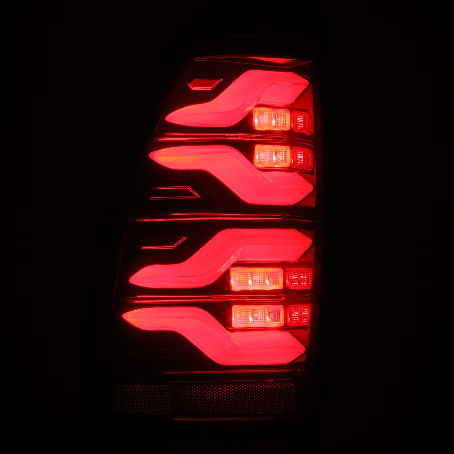05-15 Toyota Tacoma LUXX-Series LED Taillights Black-Red - Apollo Off-Road