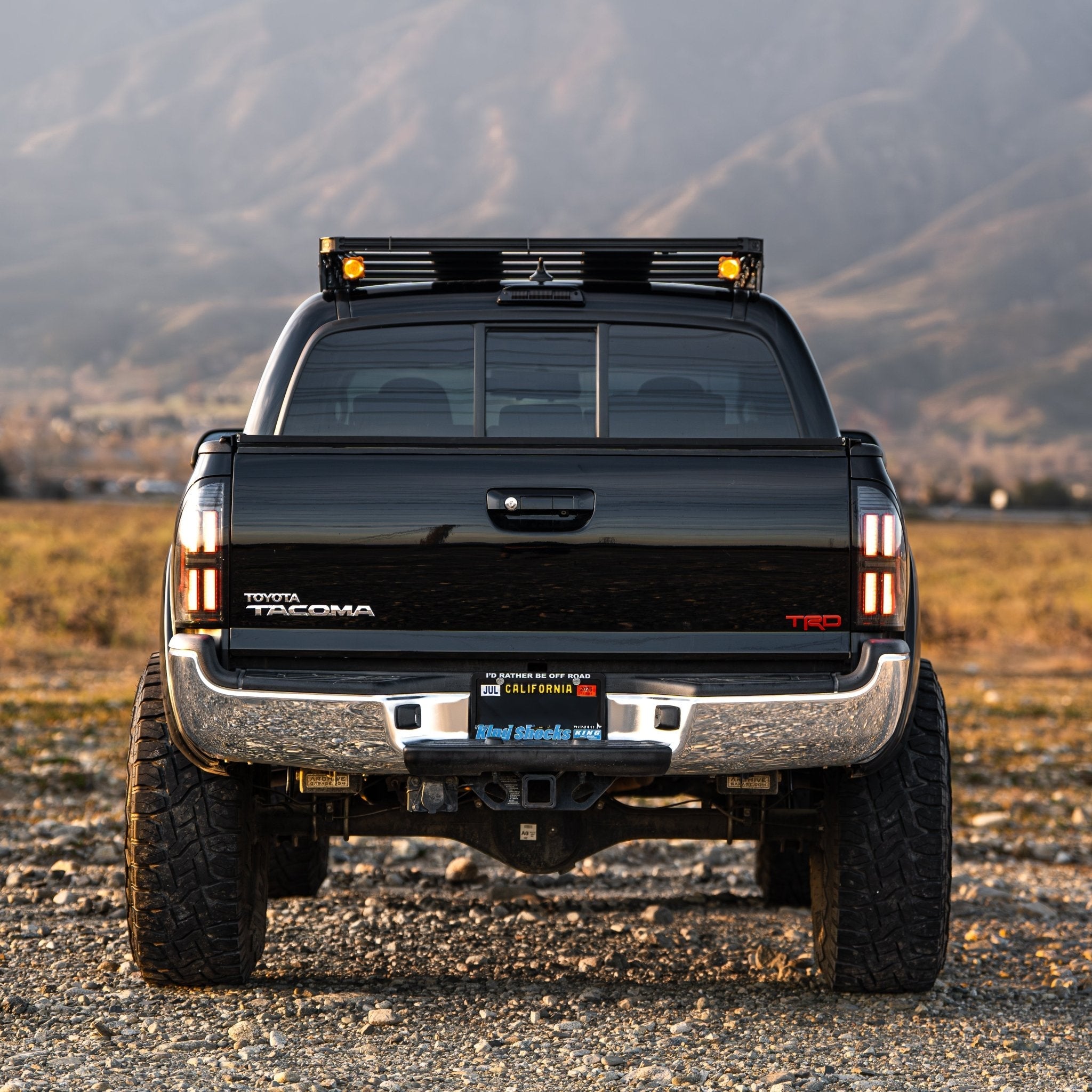 05-15 Toyota Tacoma NOVA-Series Prismatic LED Tail Lights Alpha-Black - Apollo Off-Road