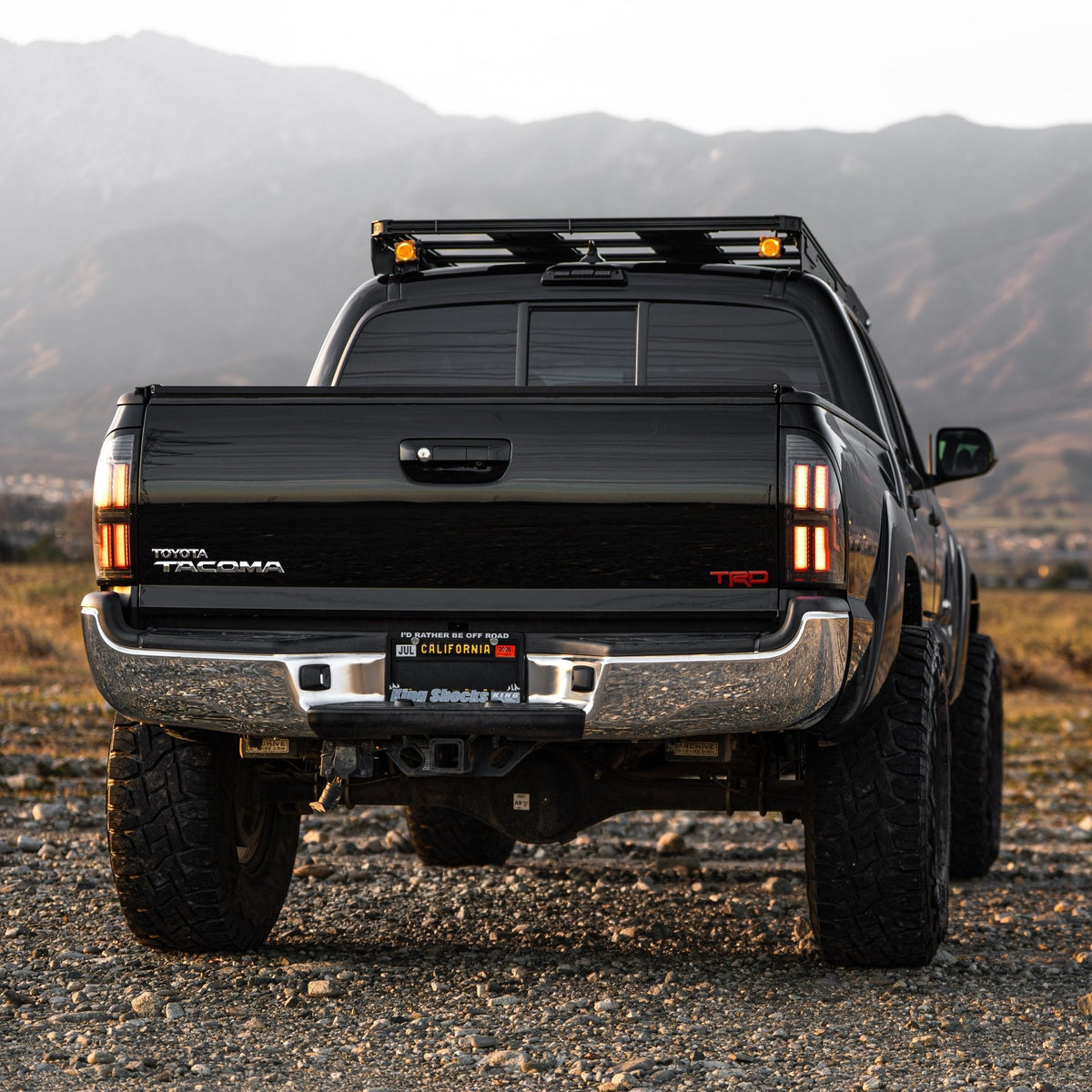 05-15 Toyota Tacoma NOVA-Series Prismatic LED Tail Lights Alpha-Black - Apollo Off-Road