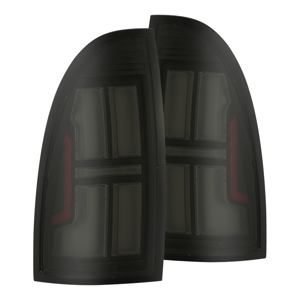 05-15 Toyota Tacoma NOVA-Series Prismatic LED Tail Lights Alpha-Black - Apollo Off-Road
