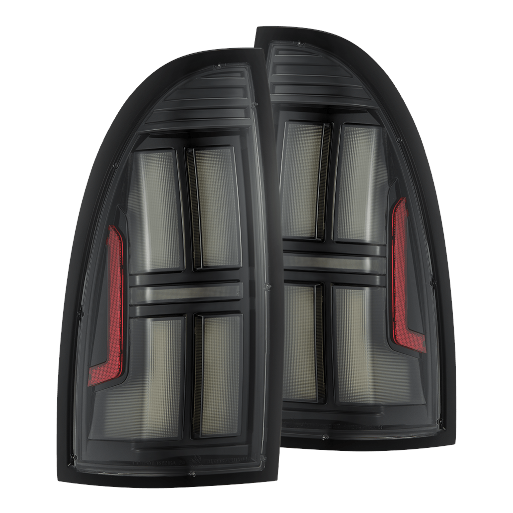 05-15 Toyota Tacoma NOVA-Series Prismatic LED Tail Lights Black - Apollo Off-Road